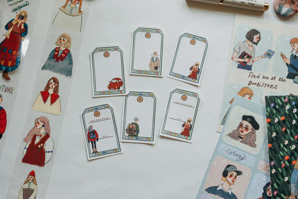 環島旅行 萬用標籤貼紙 12張一組｜甜蜜生活La dolce vita 臺灣