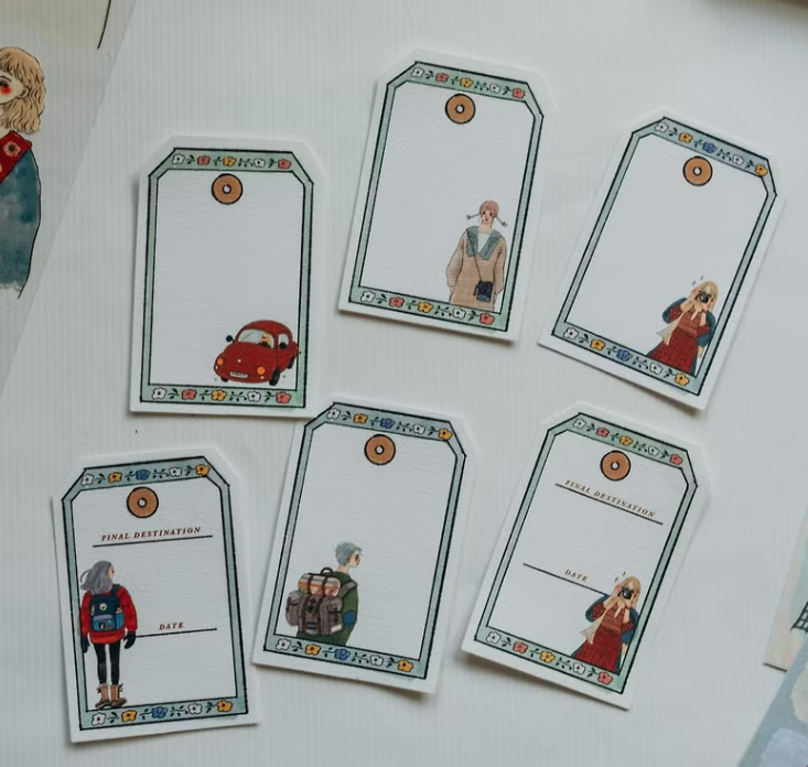 環島旅行 萬用標籤貼紙 12張一組｜甜蜜生活La dolce vita 臺灣