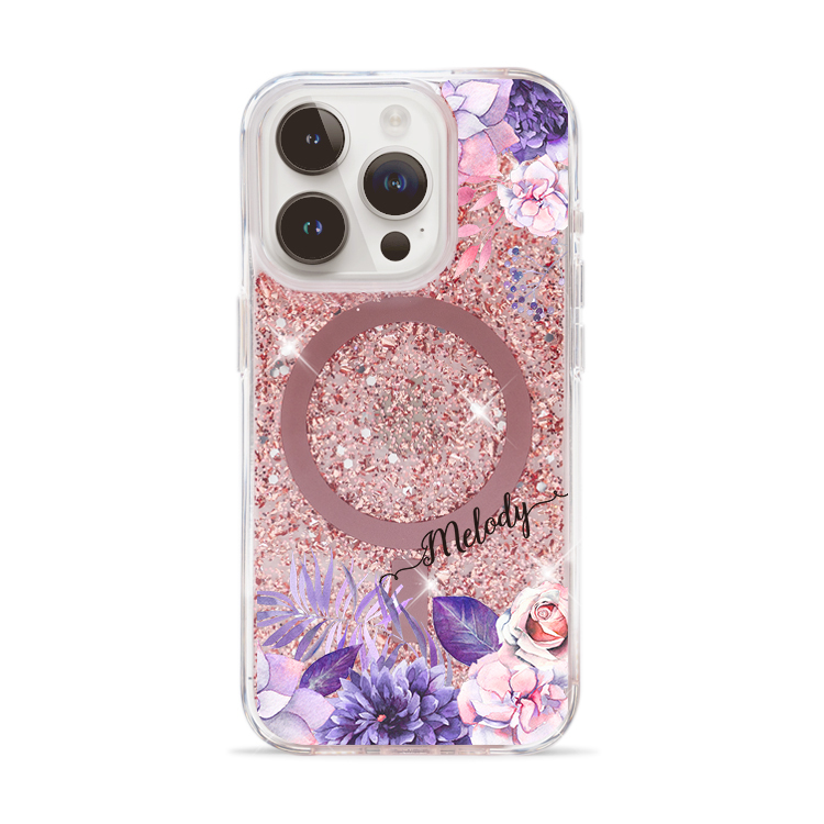 【特惠款】紫色叢林 iPhone 13 Pro Max 玫瑰金貝拉殼 (MagSafe) (含melody)