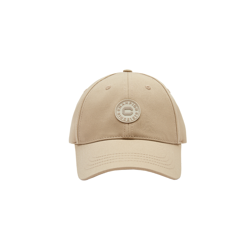 中性-C-LIFE 學院風郵章棒球帽-卡其（U4BACCU13F1）