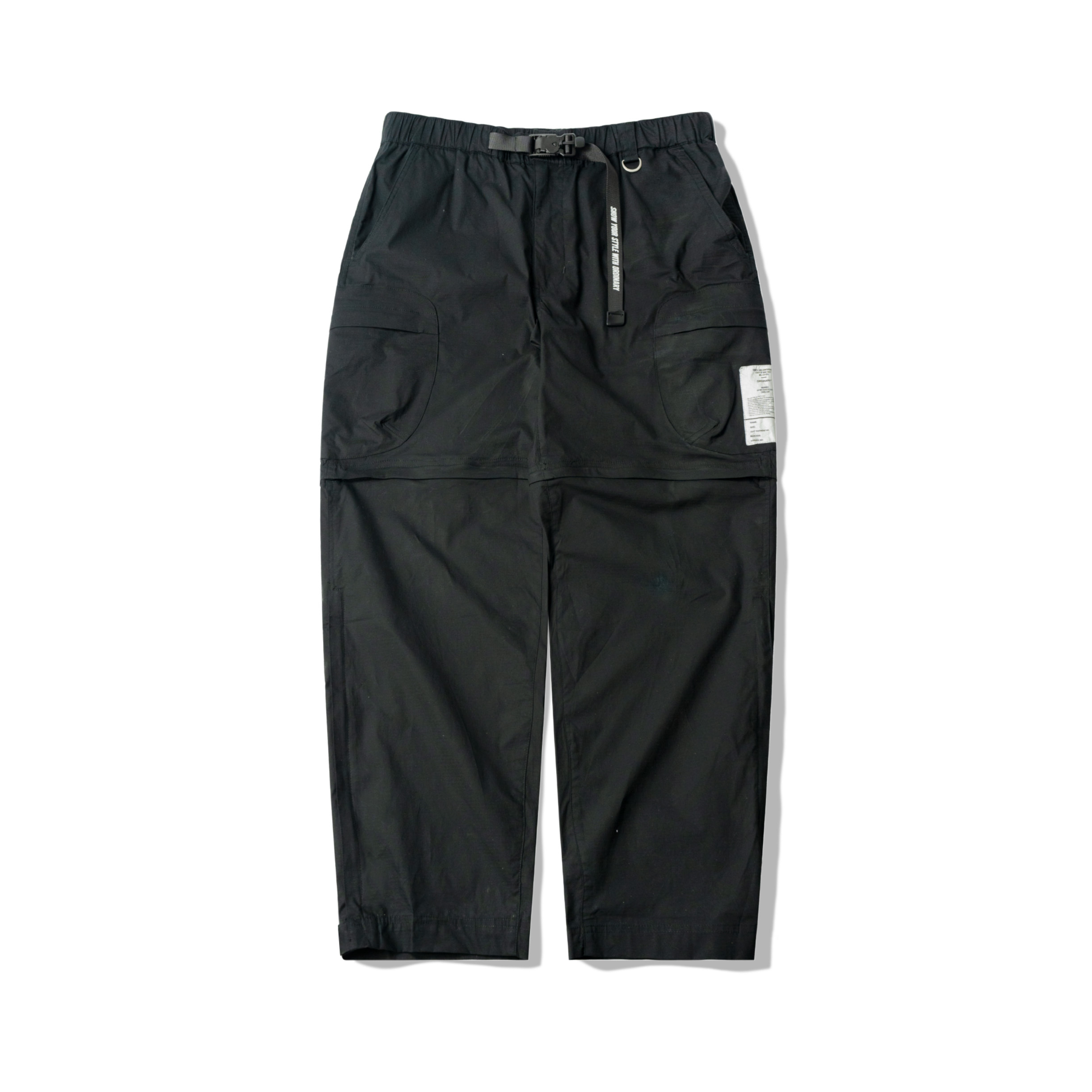 ORDINARY / DETACHABLE CLIMBING PANT - 黑色/鐵灰色