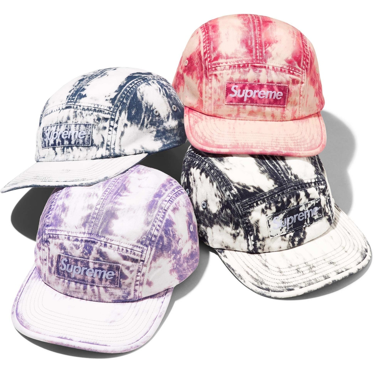 SUPREME SS24 BLEACHED CHINO CAMP CAP