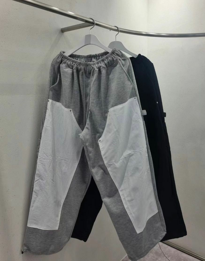 拼色可束腳鬆身褲 P2794