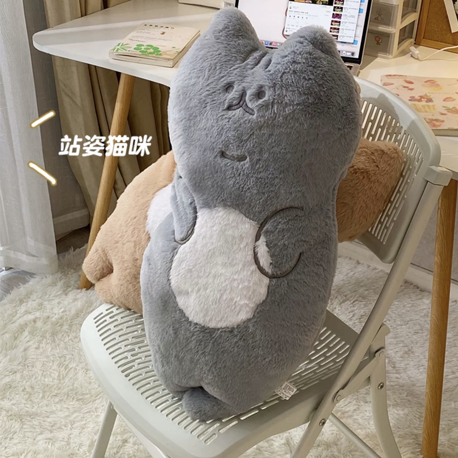 《51710》毛絨絨貓咪抱枕