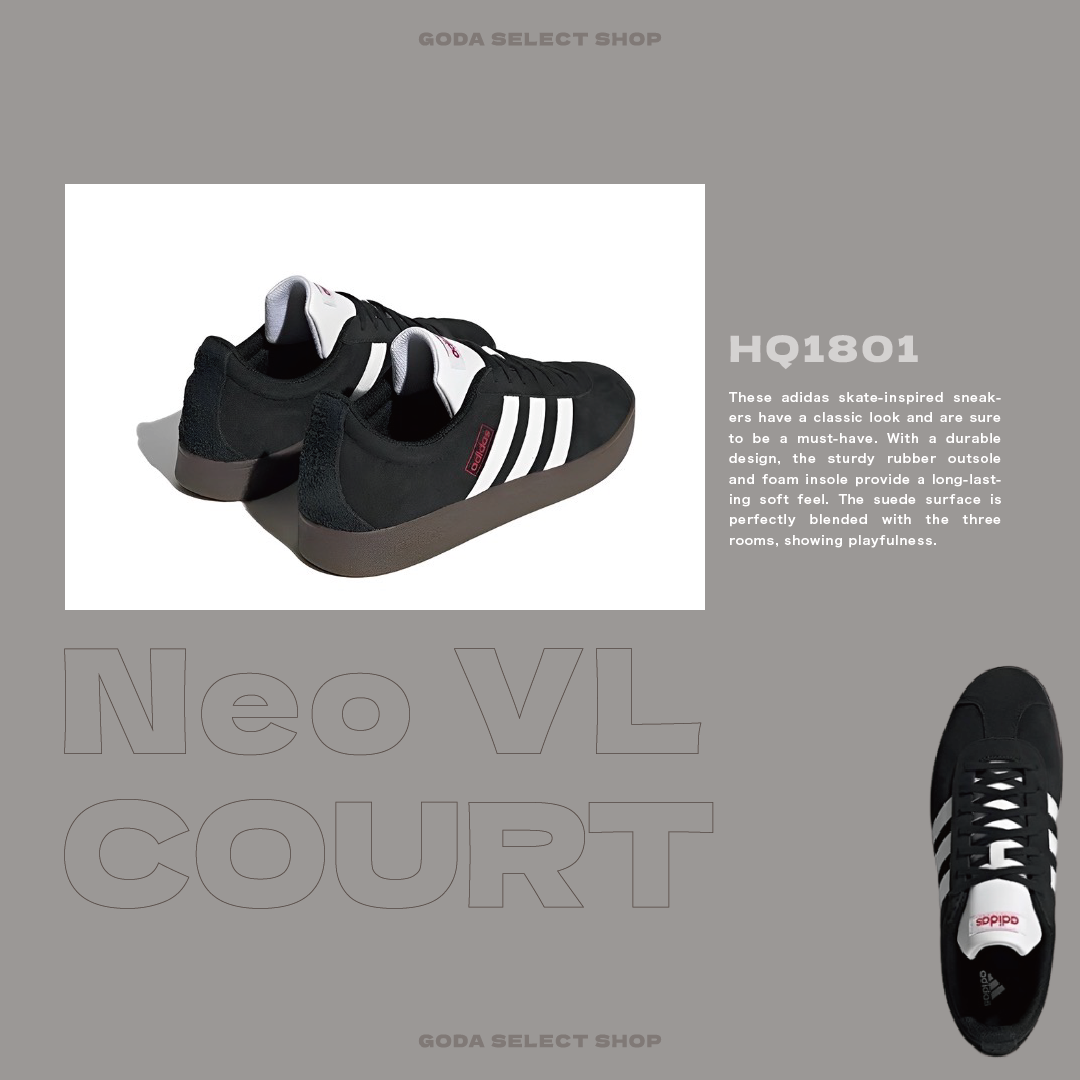 Adidas Neo VI Court Lifestyle 黑白HQ1801