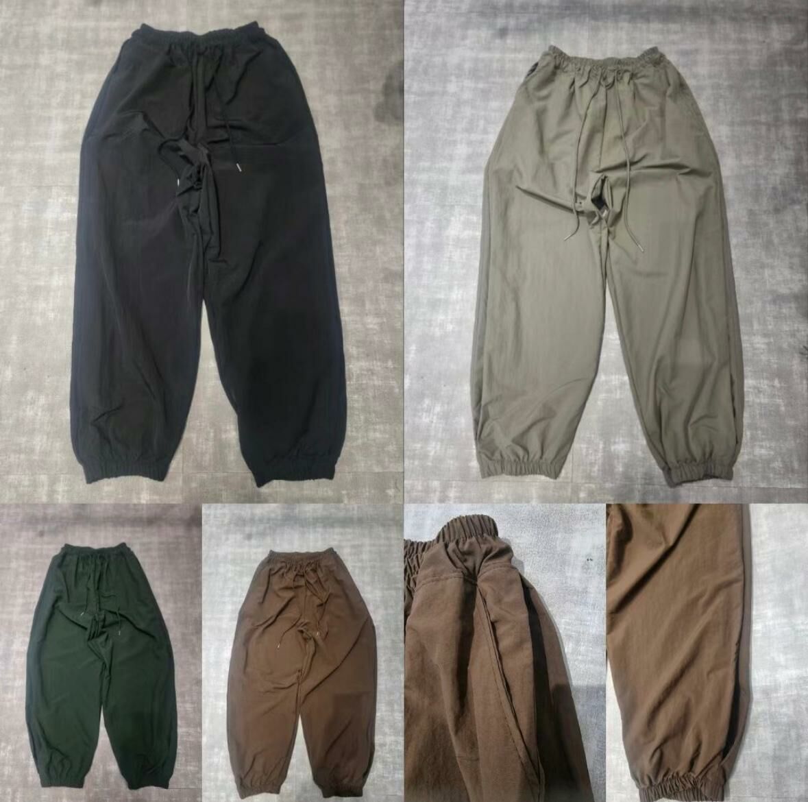 淨色束腳鬆身褲 P2795