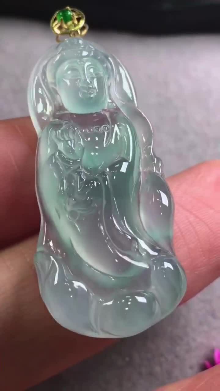 514329 翡翠高冰站觀音