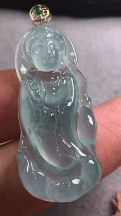 514329 翡翠高冰站觀音