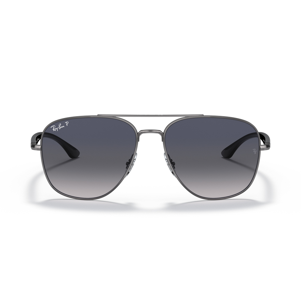 【RayBan】RB3683 004/78-56mm 雙槓飛官框太陽眼鏡(水銀偏光鏡片) ♥