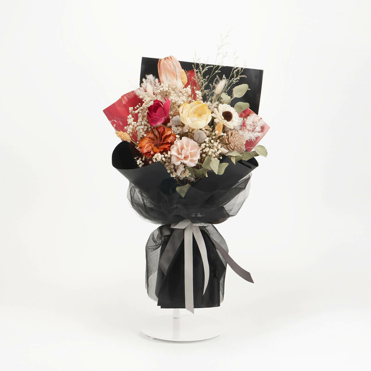 【流金歲月 】中型乾燥花束 - 神秘黑