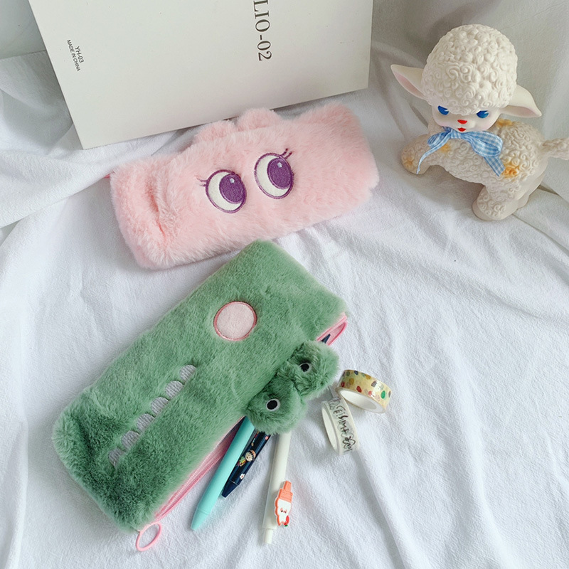 《51711》大眼睛毛絨絨小動物鉛筆盒