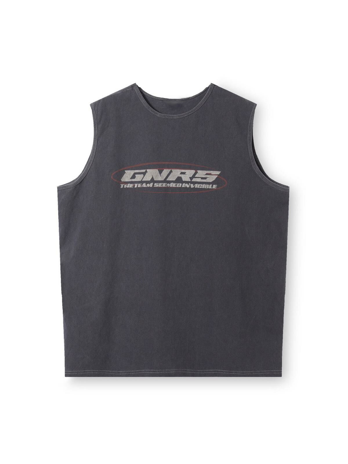 Oversize英文字背心 V1037