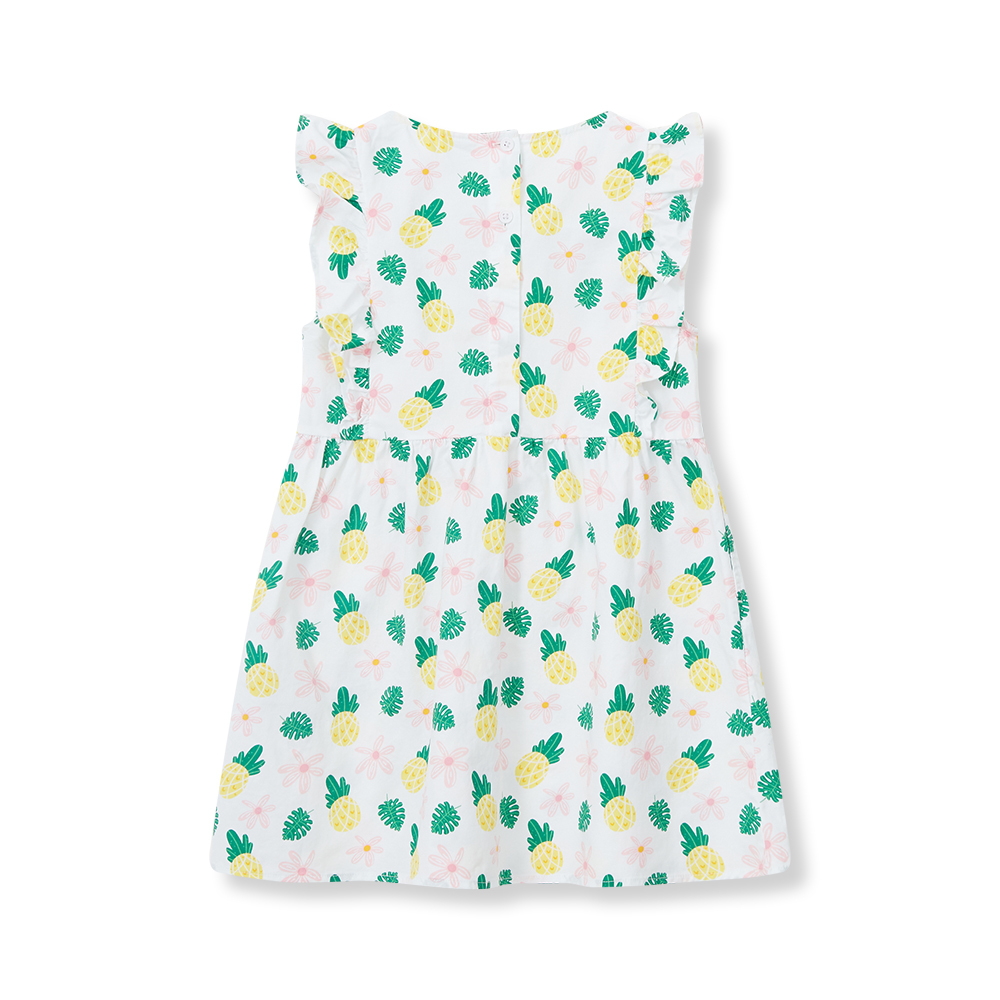 Short-sleeve Printed Dress