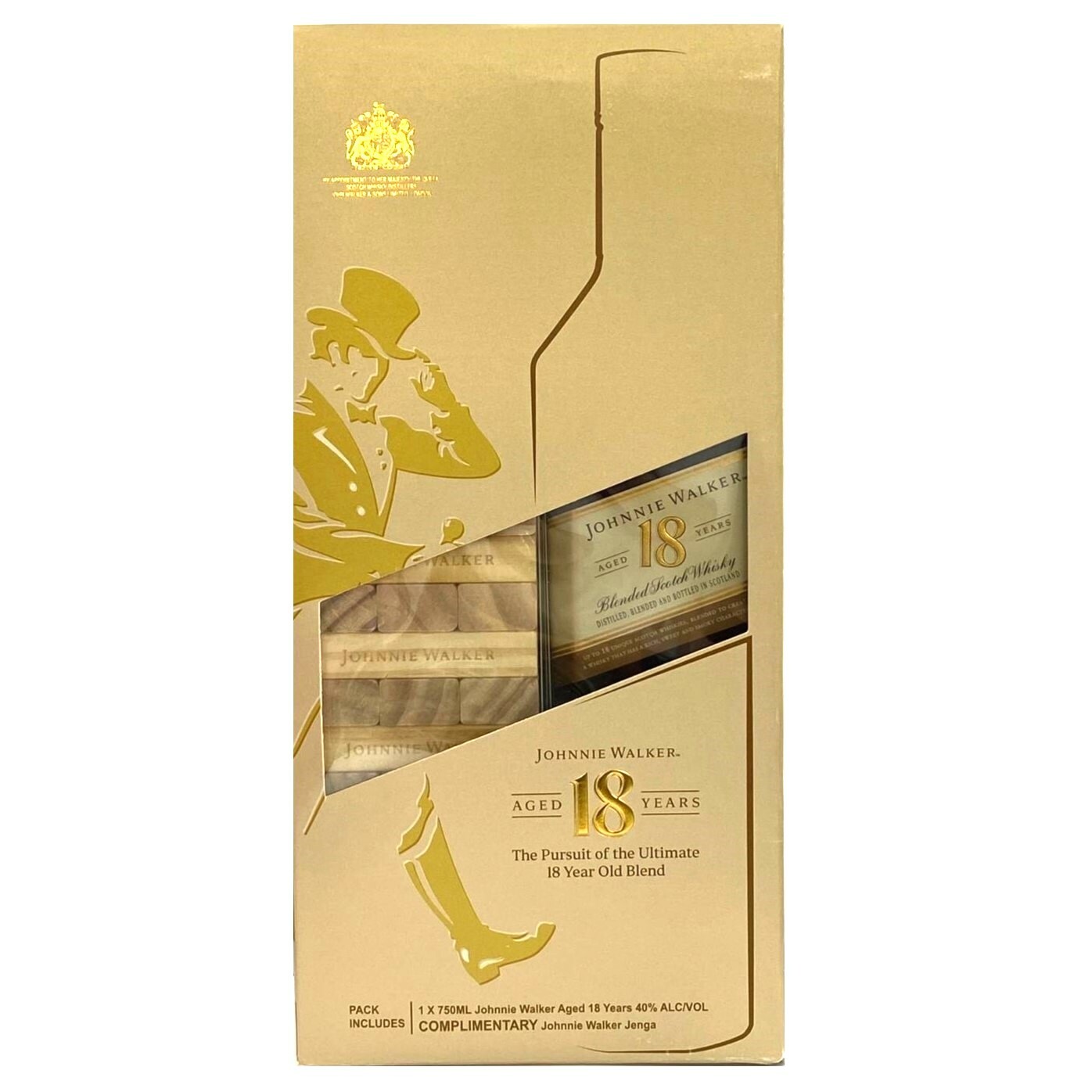 約翰走路 18年 調和威士忌 層層疊套裝 750ML