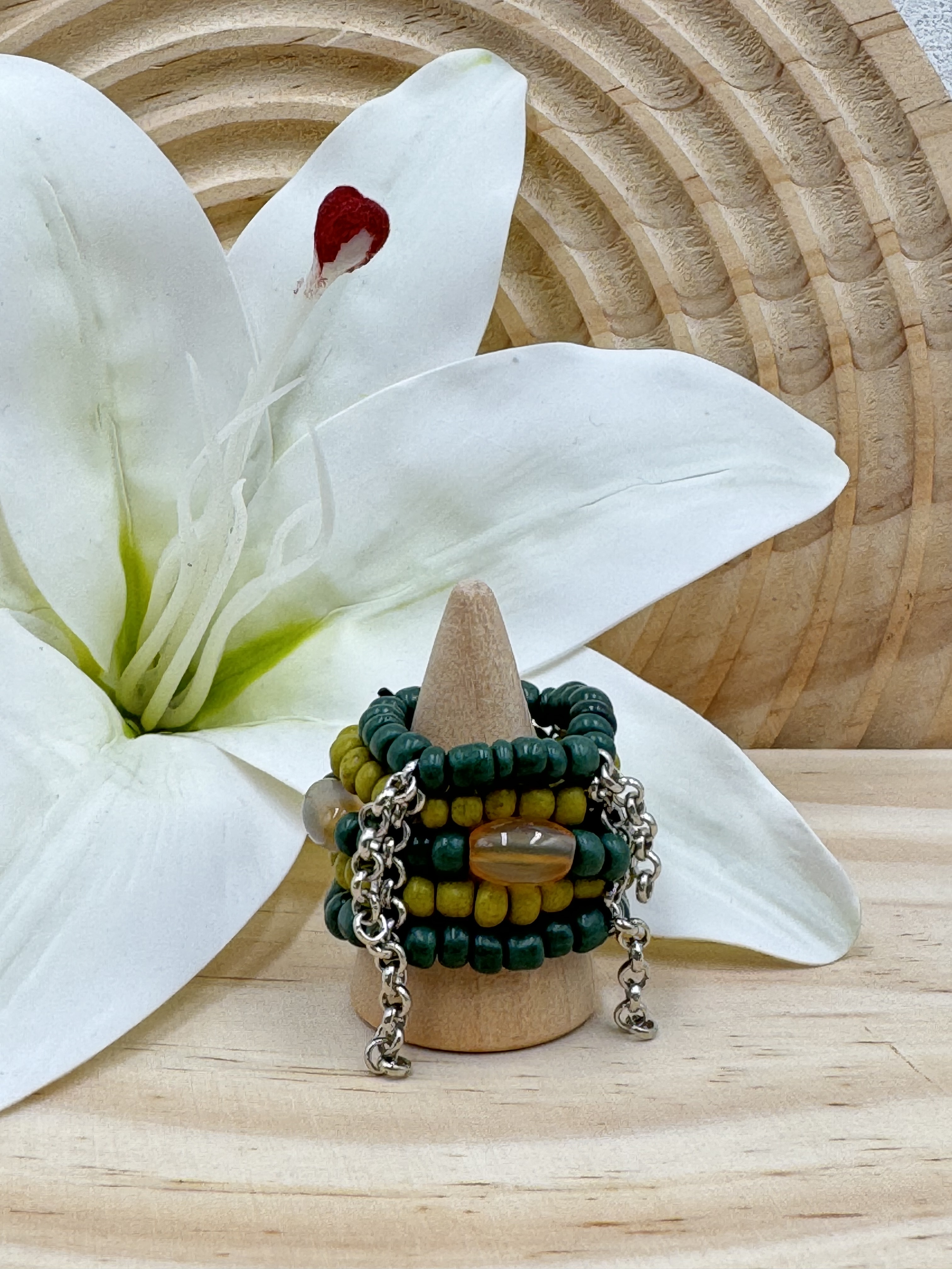 No.4傳統串珠戒指戒圍5cm