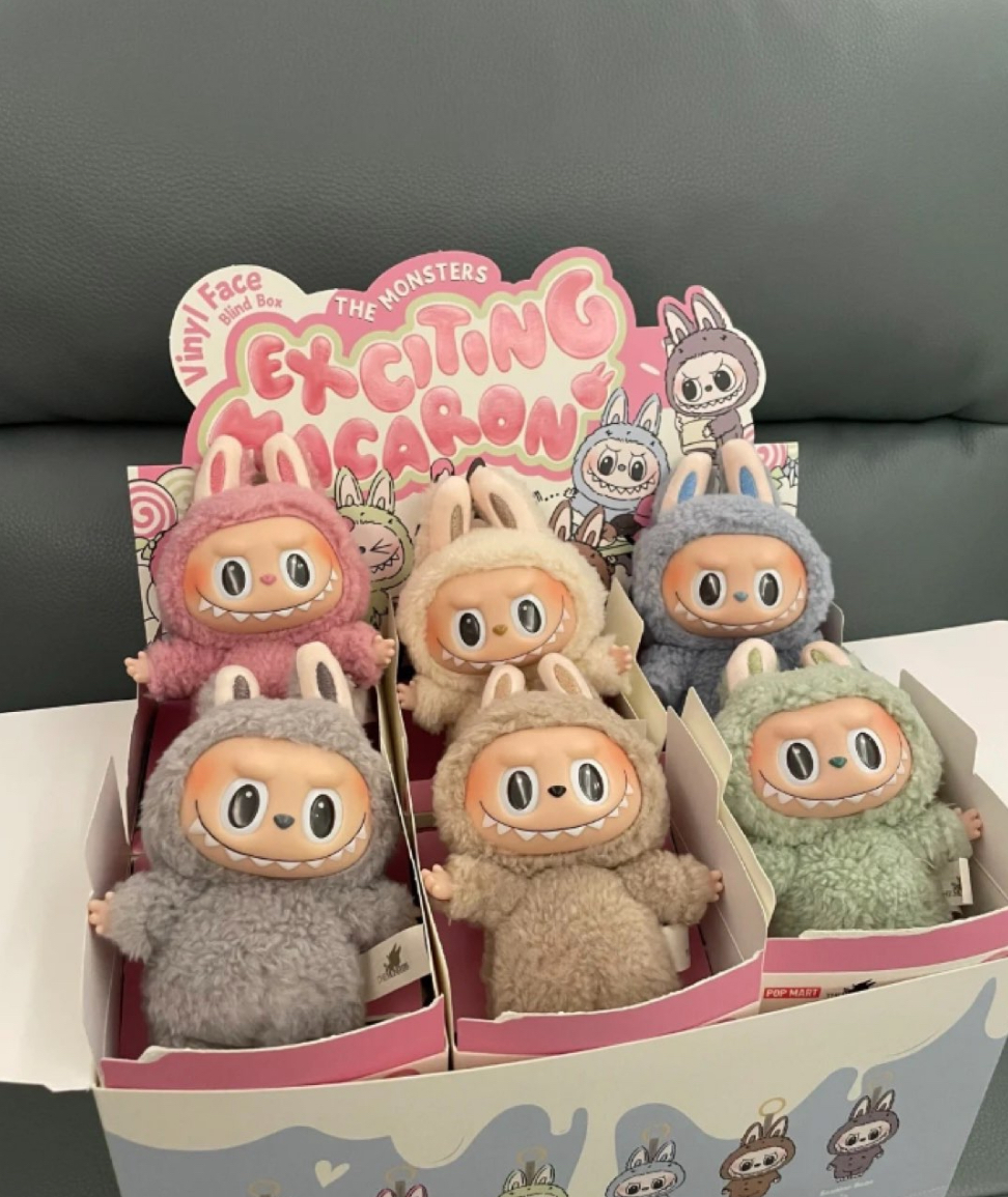 POPMART 泡泡瑪特 LABUBU 心動馬卡龍 搪膠臉毛絨掛飾盲盒 掛飾 盲盒/現貨+預購