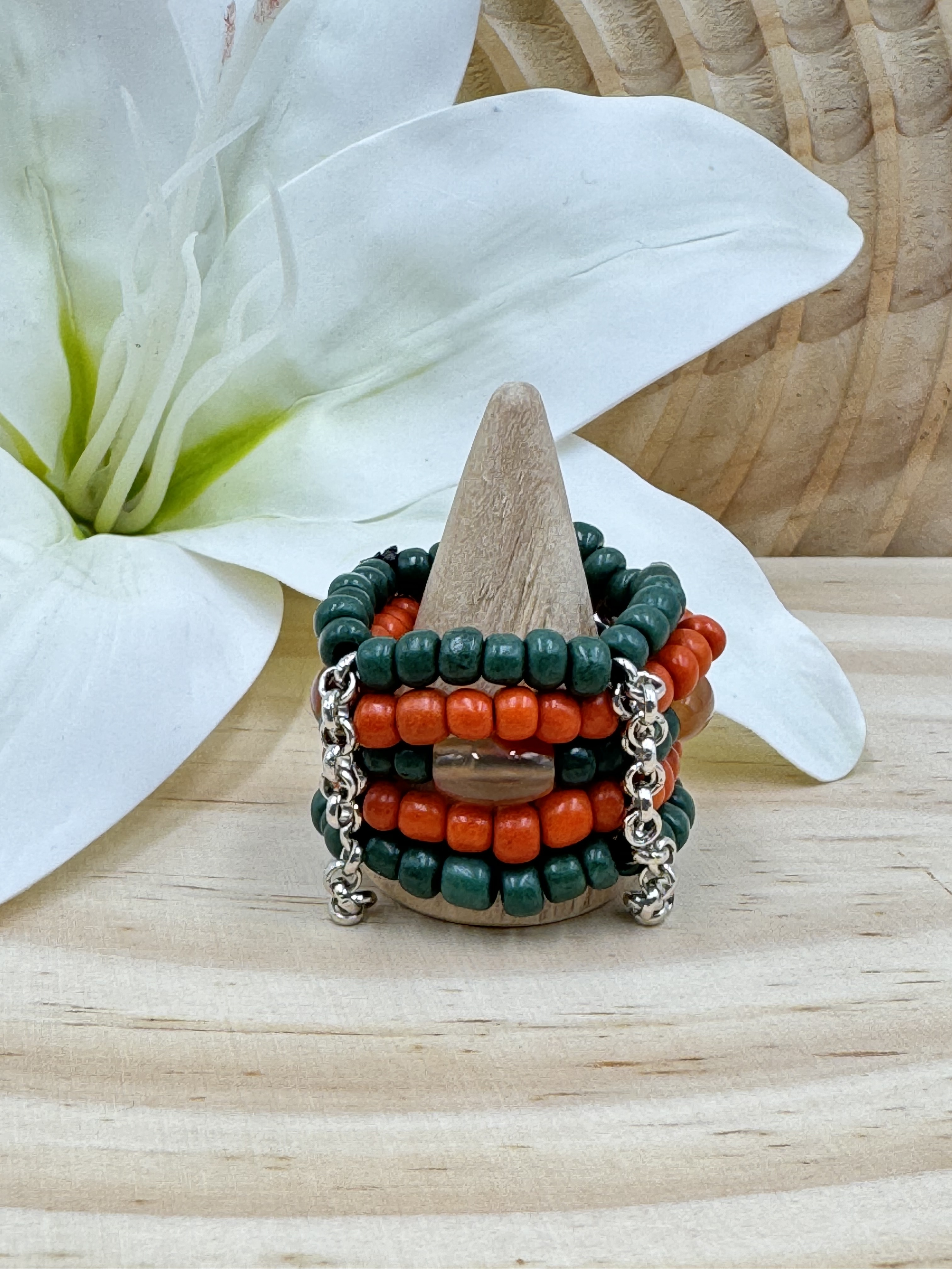 No.10傳統串珠戒指戒圍6cm