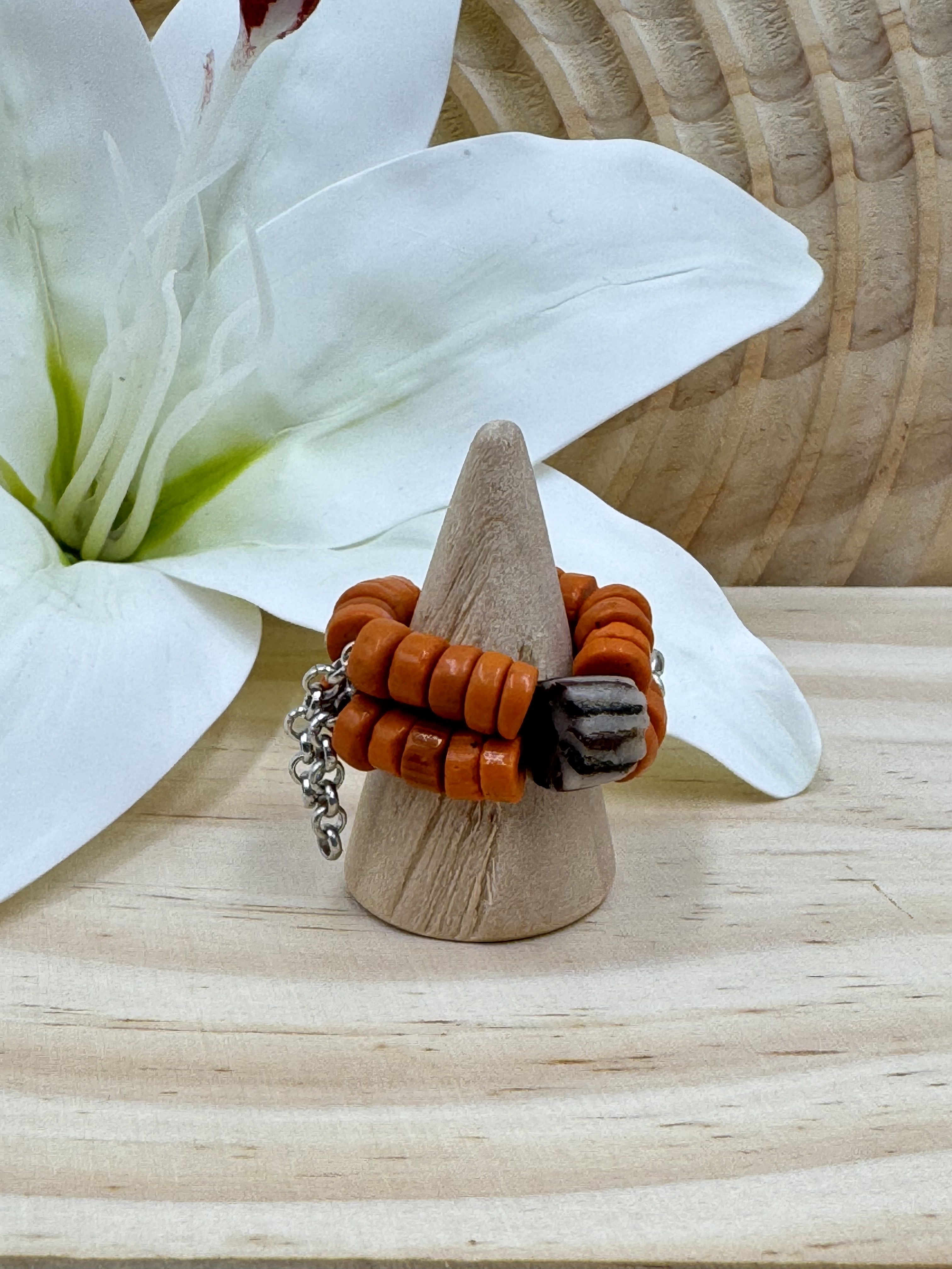 No.11傳統串珠戒指戒圍5cm