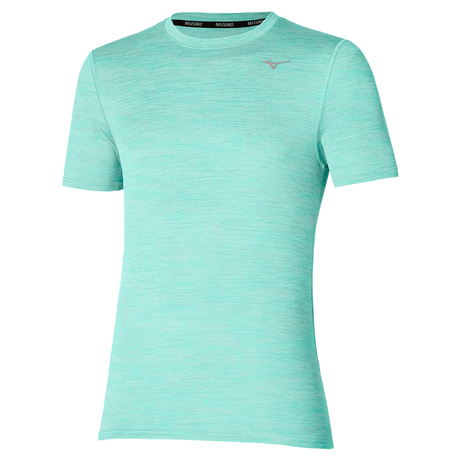 MIZUNO IMPULSE CORE TEE 男裝運動衫 湖水綠色