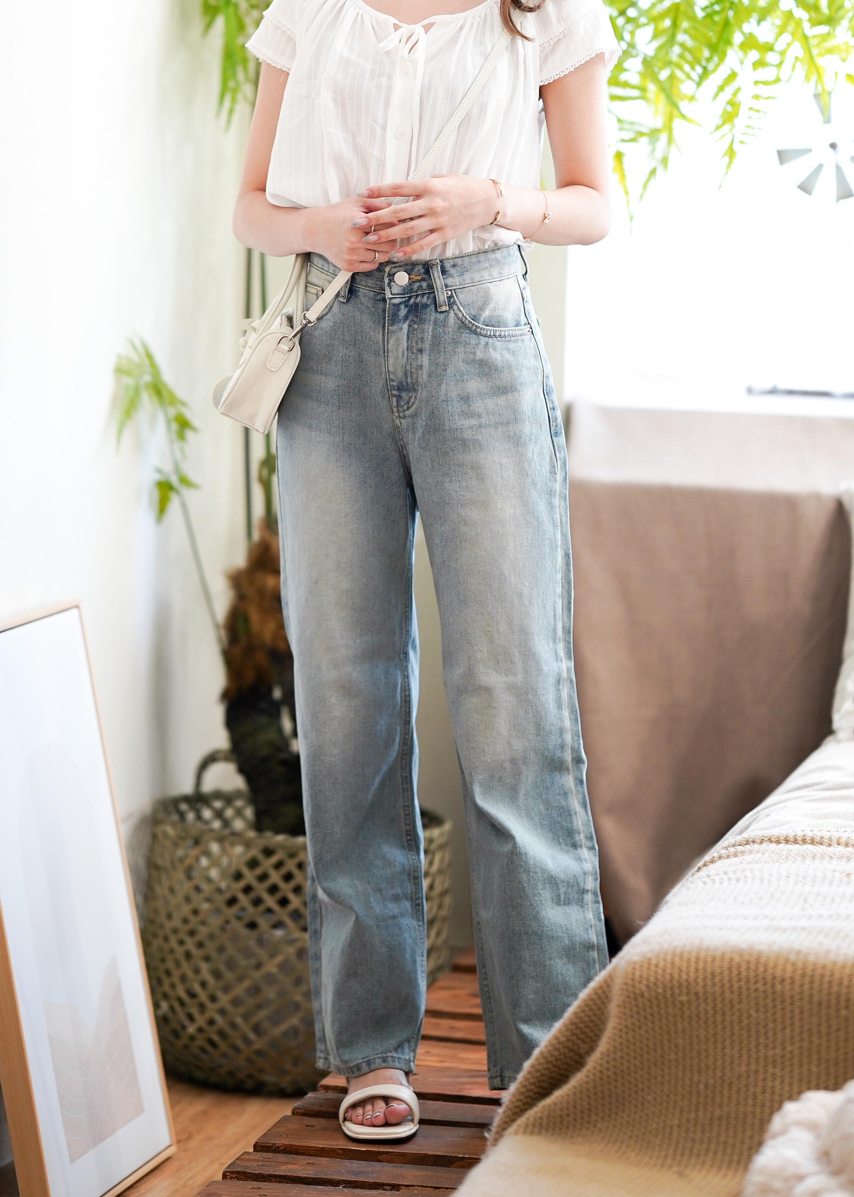 JEAN128 My Washed Wide Denim Jeans