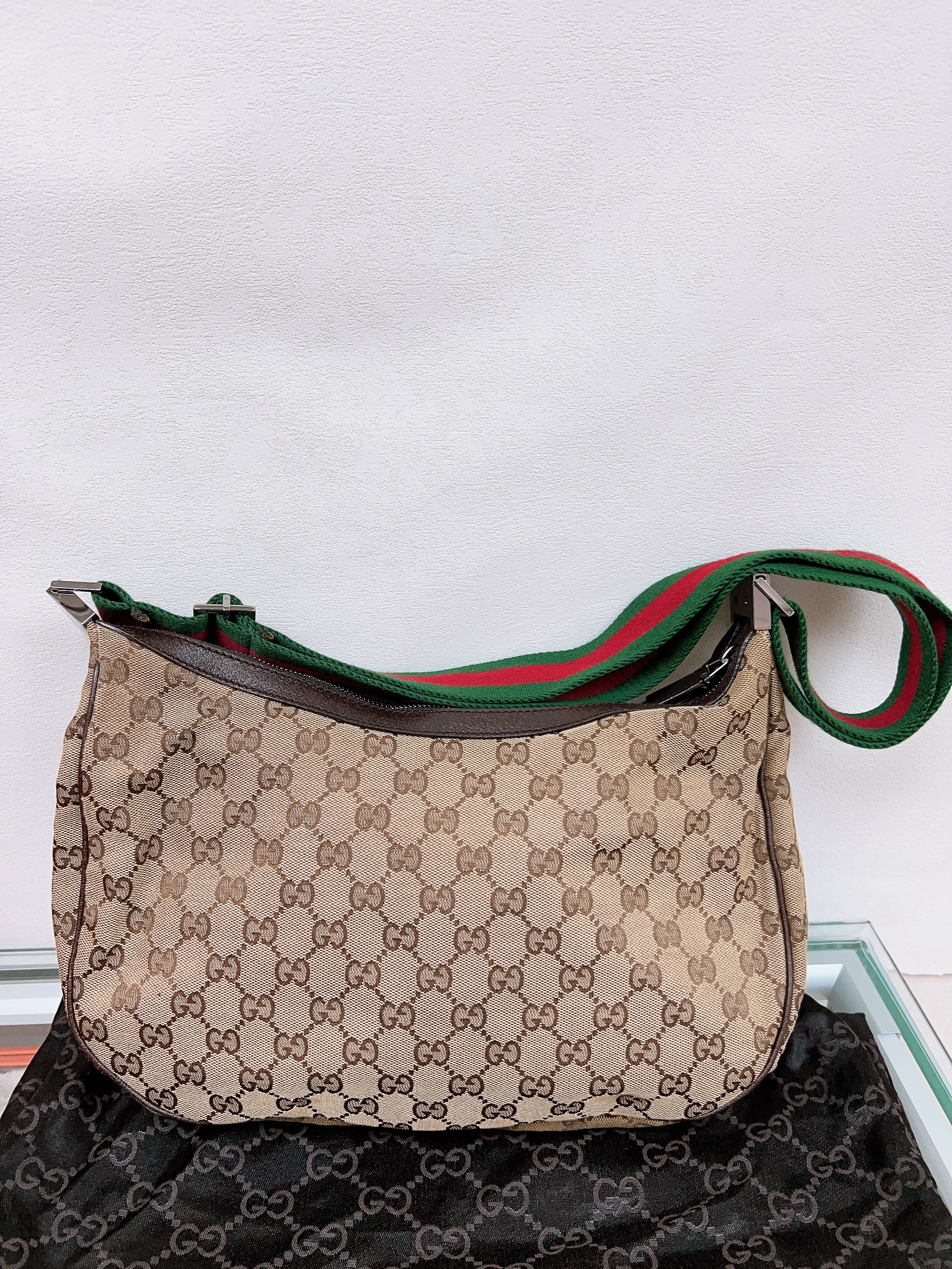 Gucci hobo bag canvas