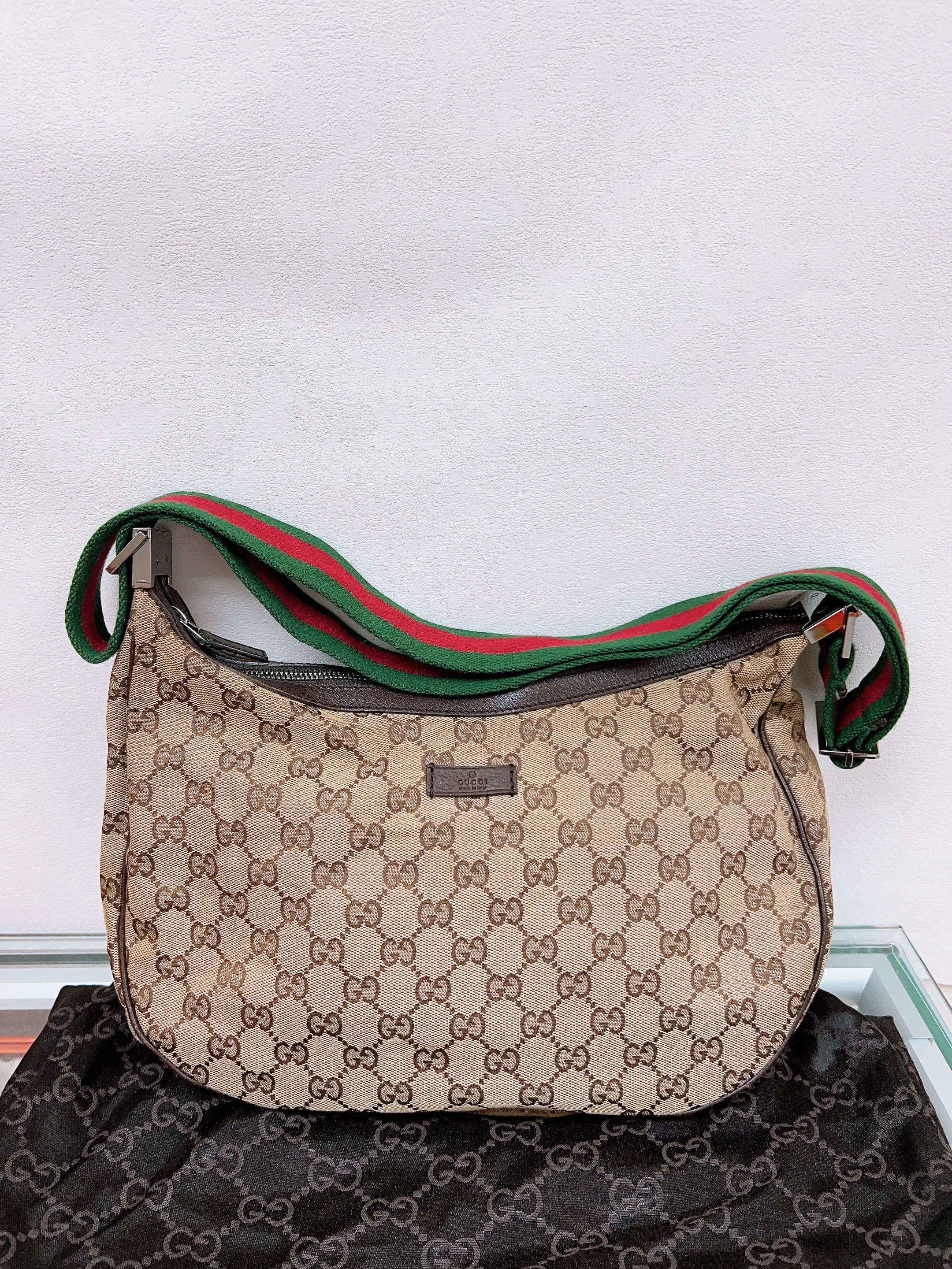 Gucci hobo bag canvas