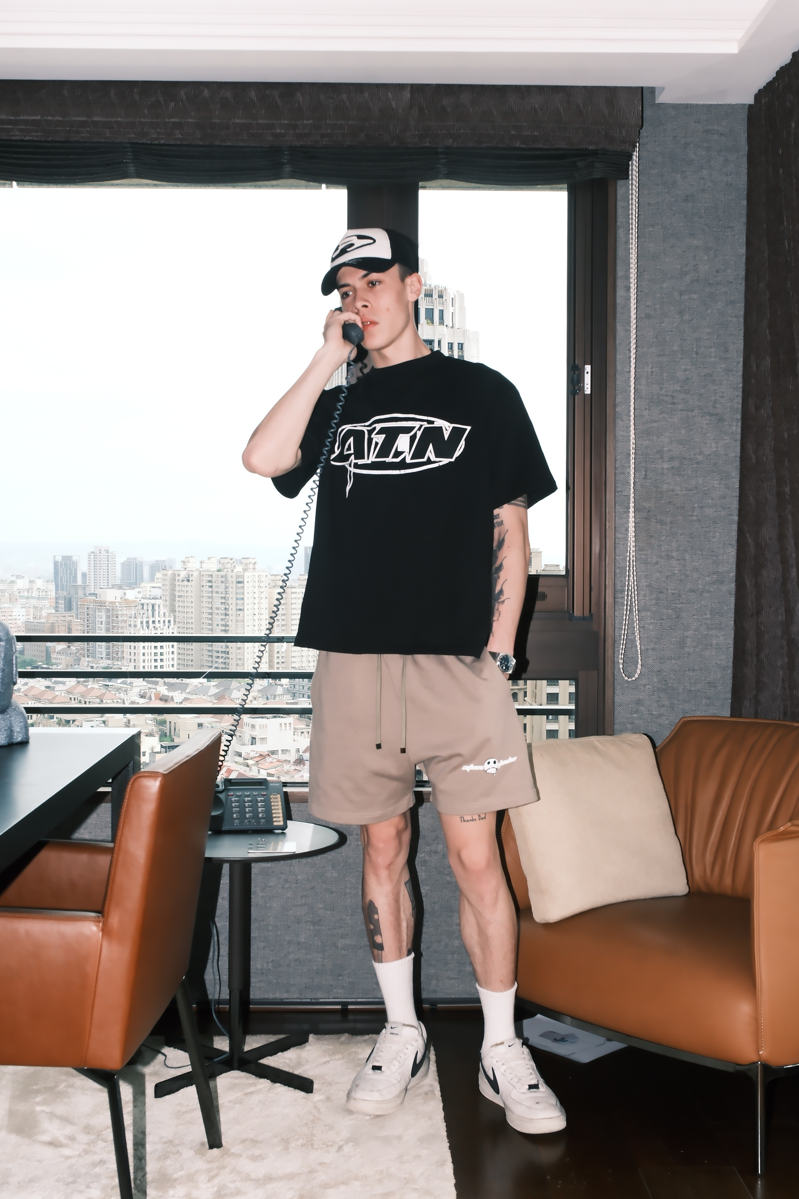 Atonestudio 24ss“PUFFER LOGO SHORTS”