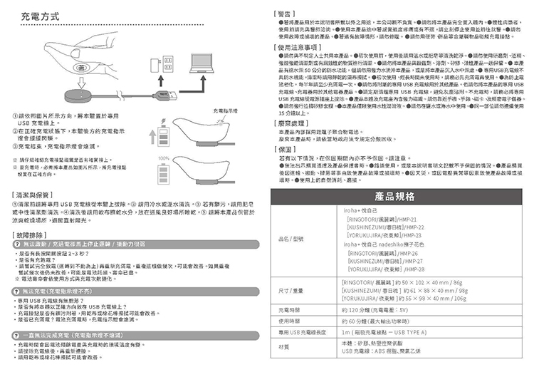 iroha+ 悅自己 YORUKUJIRA 夜東鯨 愉悅震動器