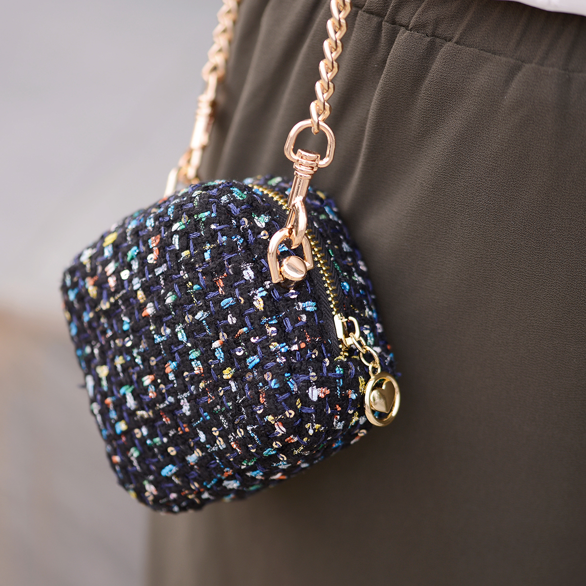 小香風毛尼布料(一尺)【贈小香迷你方形收納包紙型】