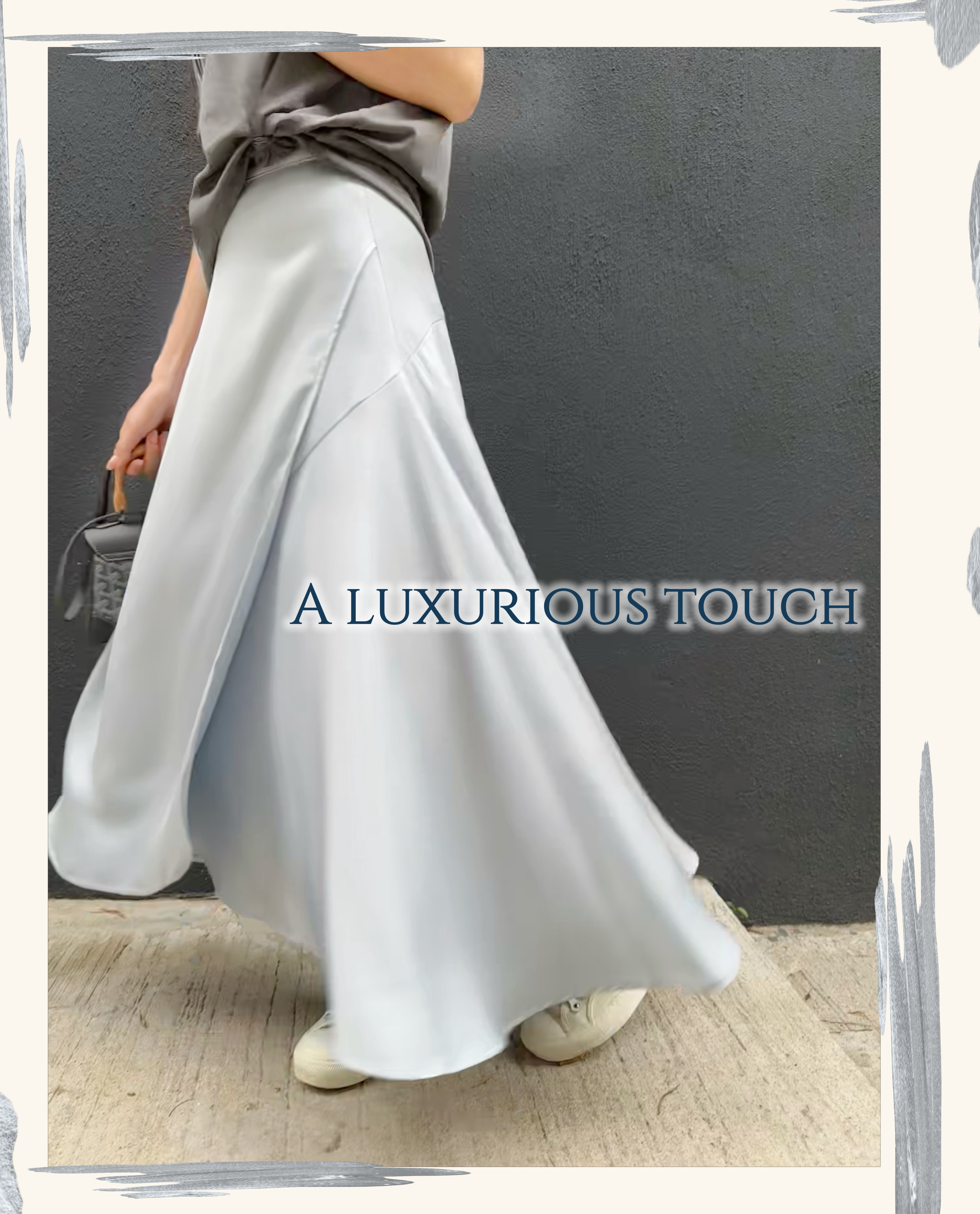 Silk Satin Wrap Midi Skirt_SK245L22