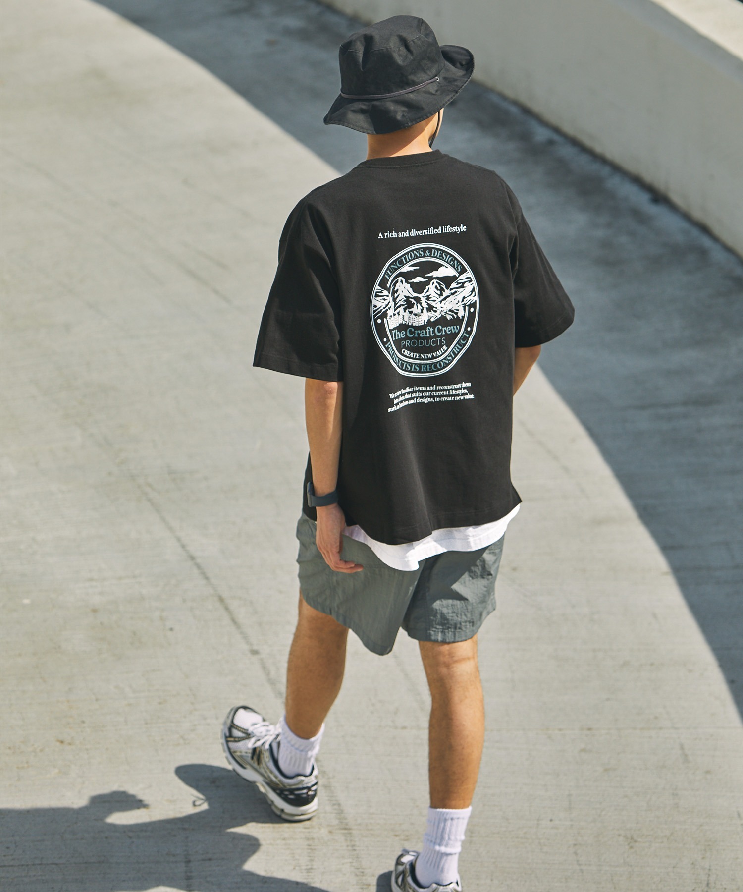 日本 The Craft Crew Products Heavyweight Functional Fabric Back Print Tee [CCPsc845]