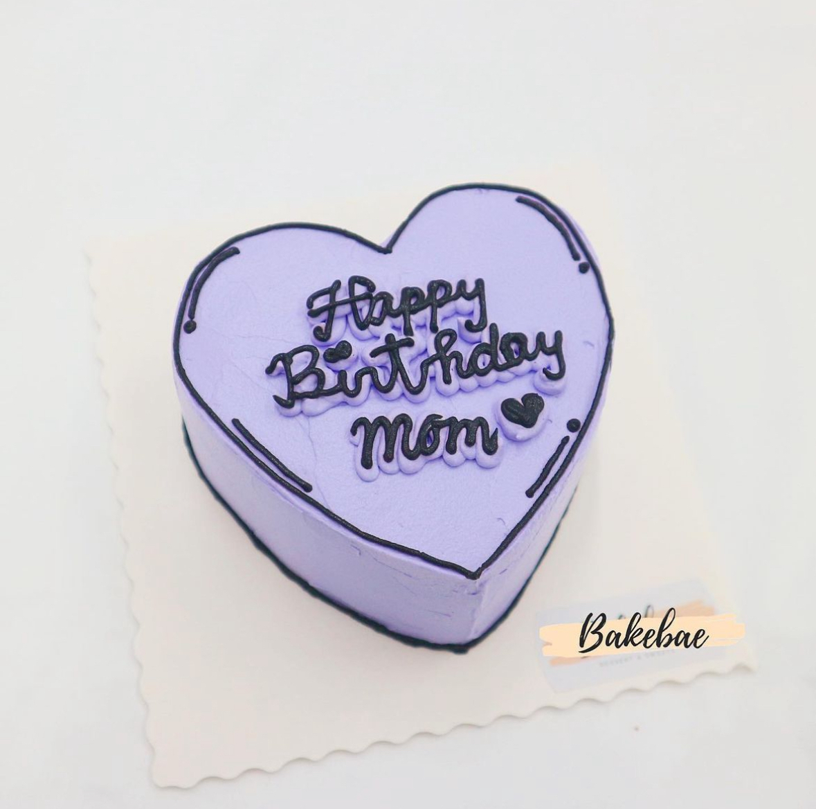 韓式漫畫風心形蛋糕