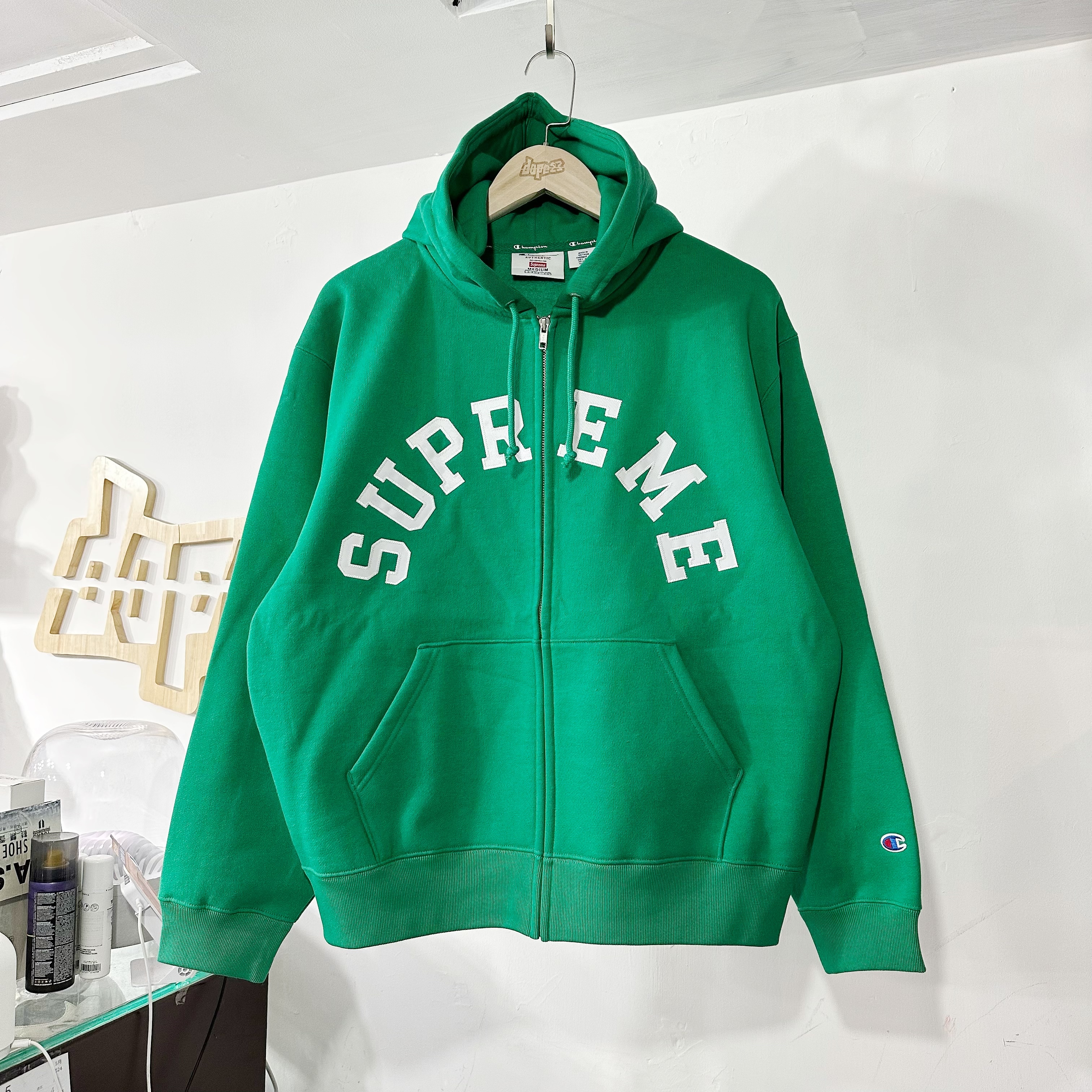 Supreme x Champion Zip Up パーカー L グリーン Supreme Champion ジップアップ パーカー | グリーン | FARFETCH JP
