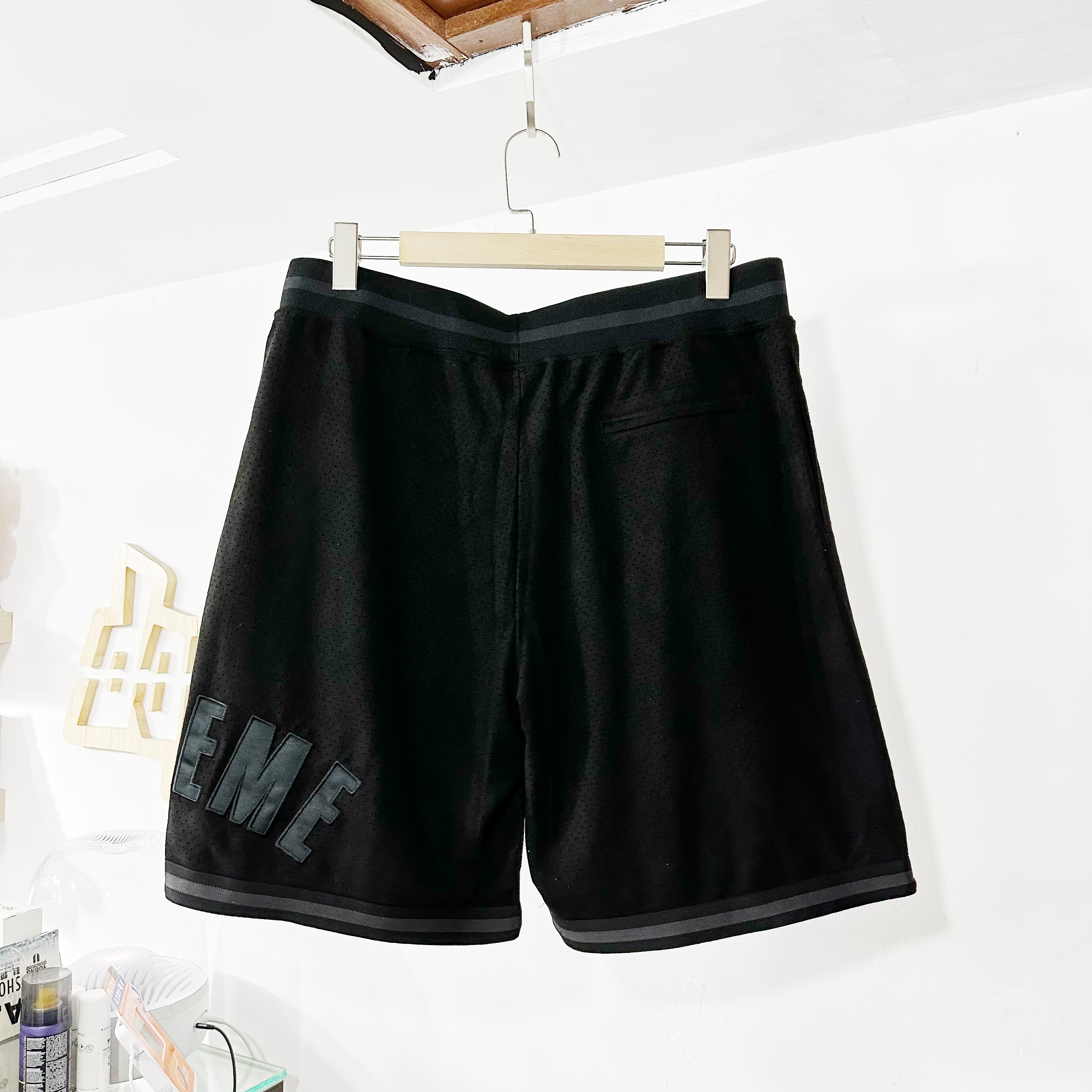 Supreme SS24 Ultrasuede Mesh Short Black