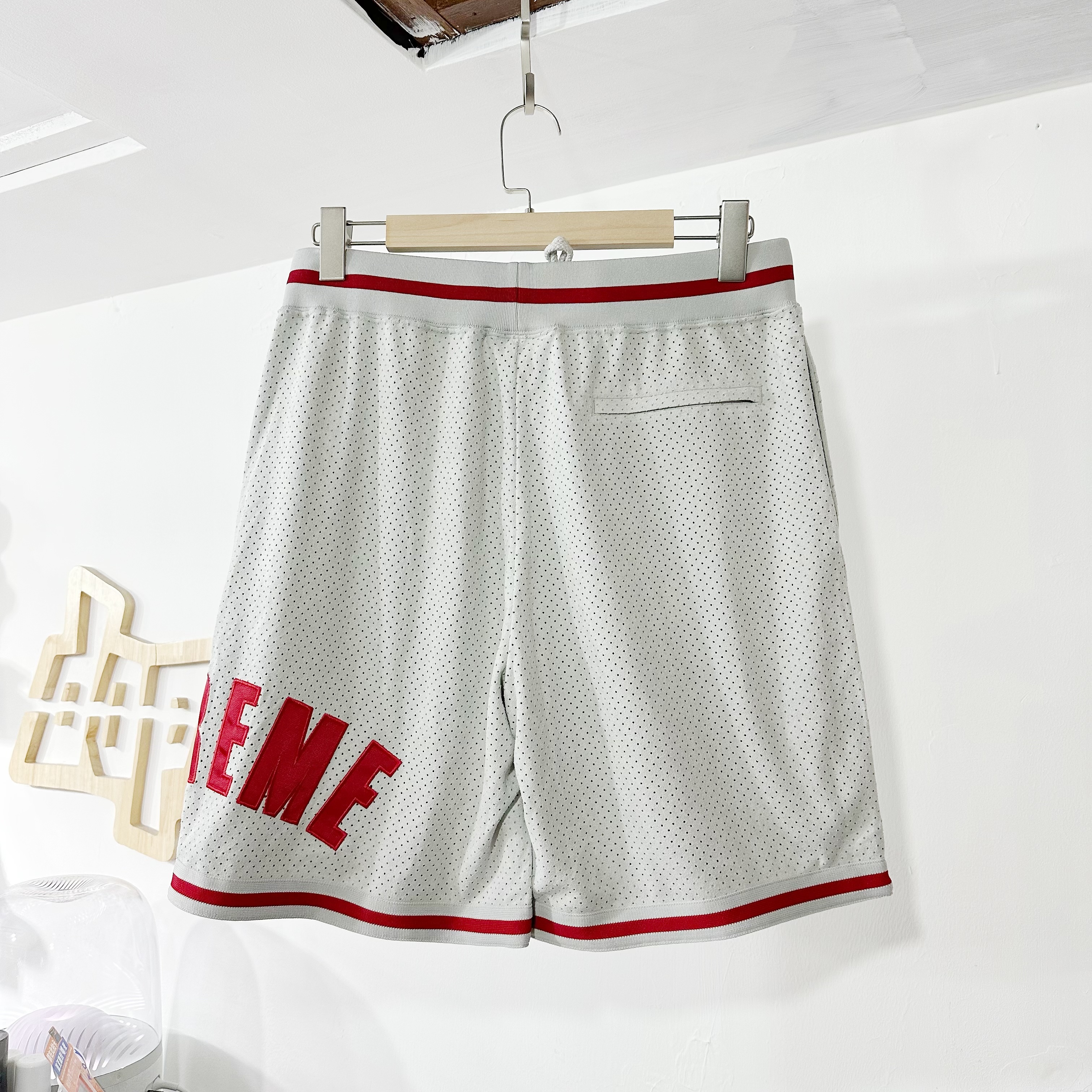 Supreme SS24 Ultrasuede Mesh Short Grey