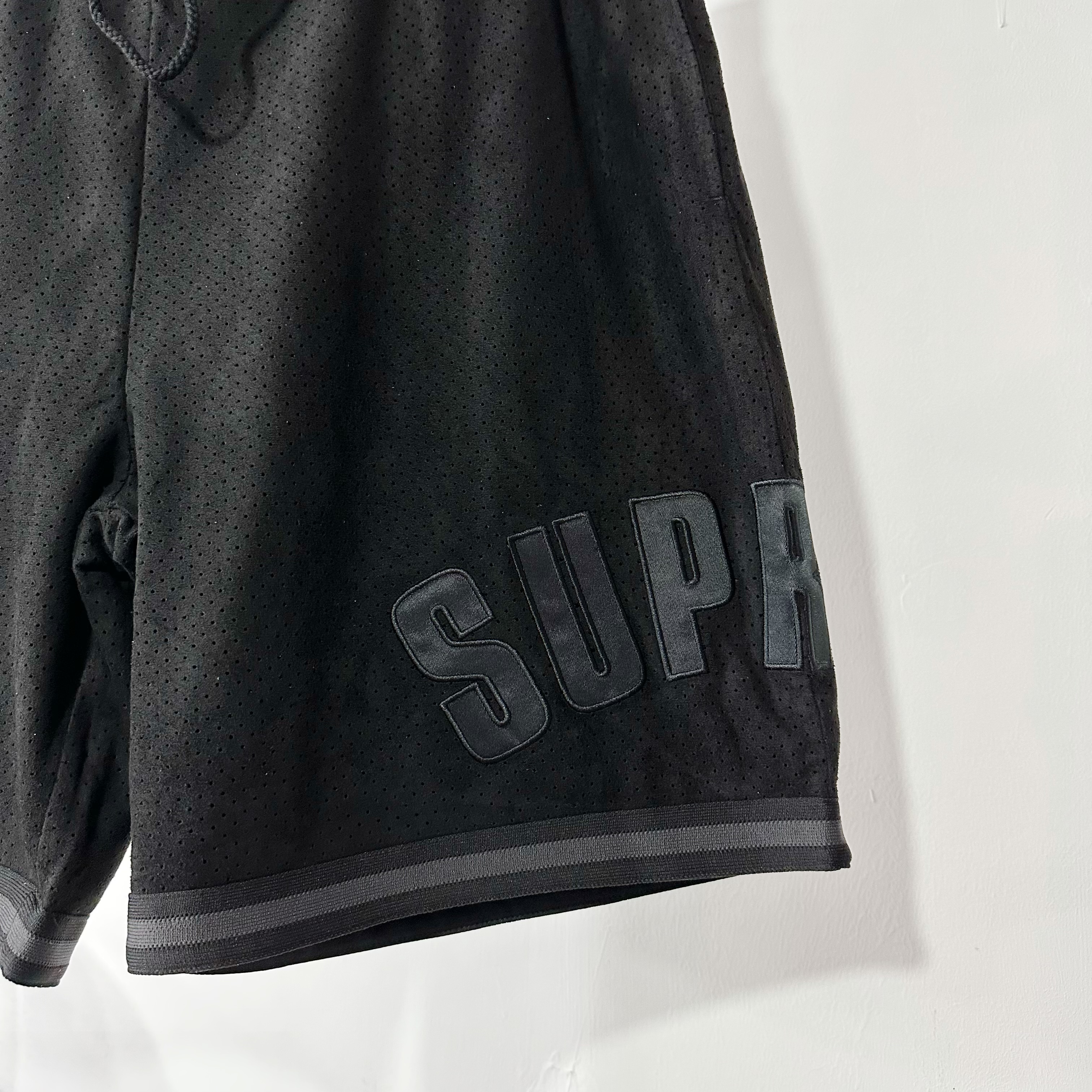 Supreme SS24 Ultrasuede Mesh Short Black