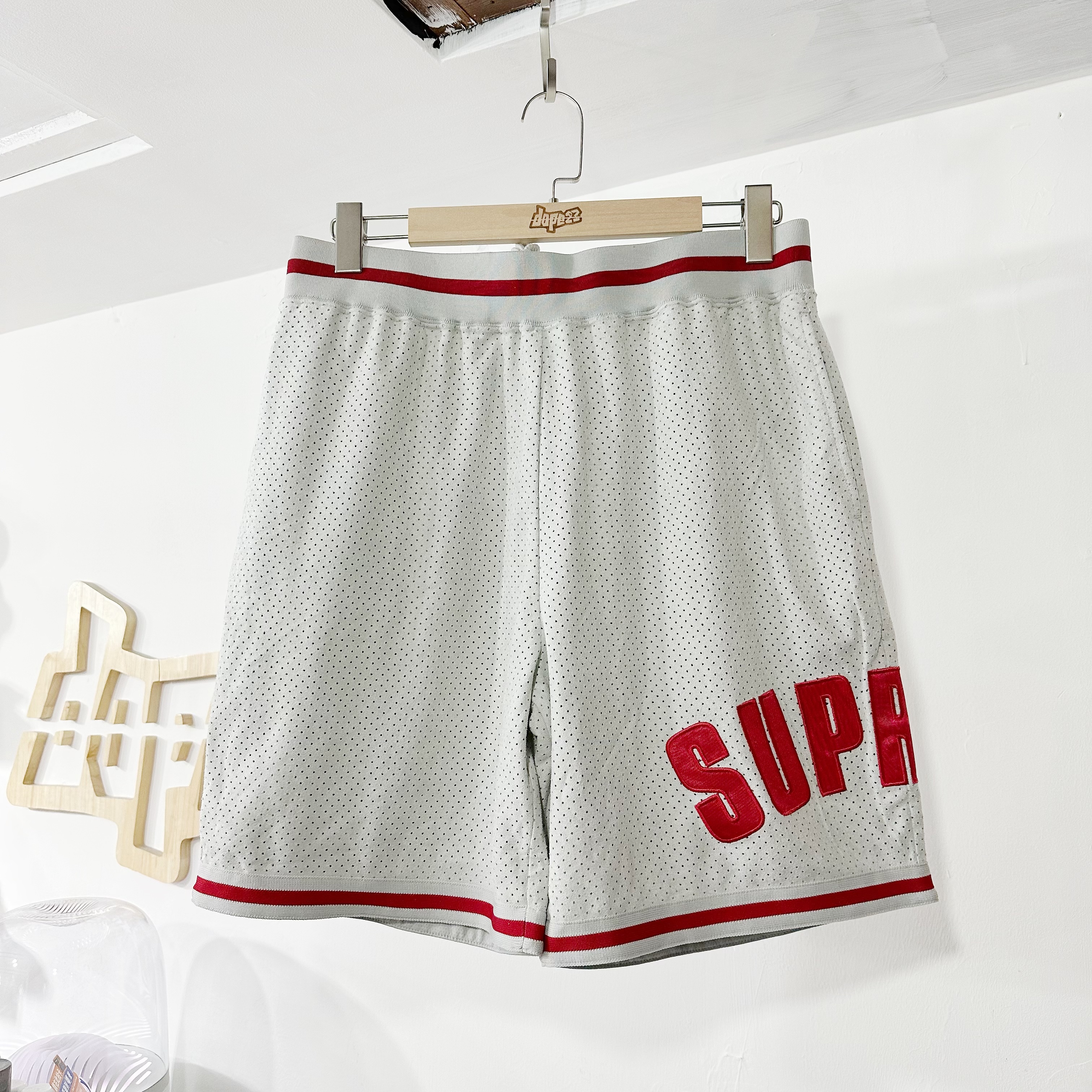 Supreme SS24 Ultrasuede Mesh Short Grey