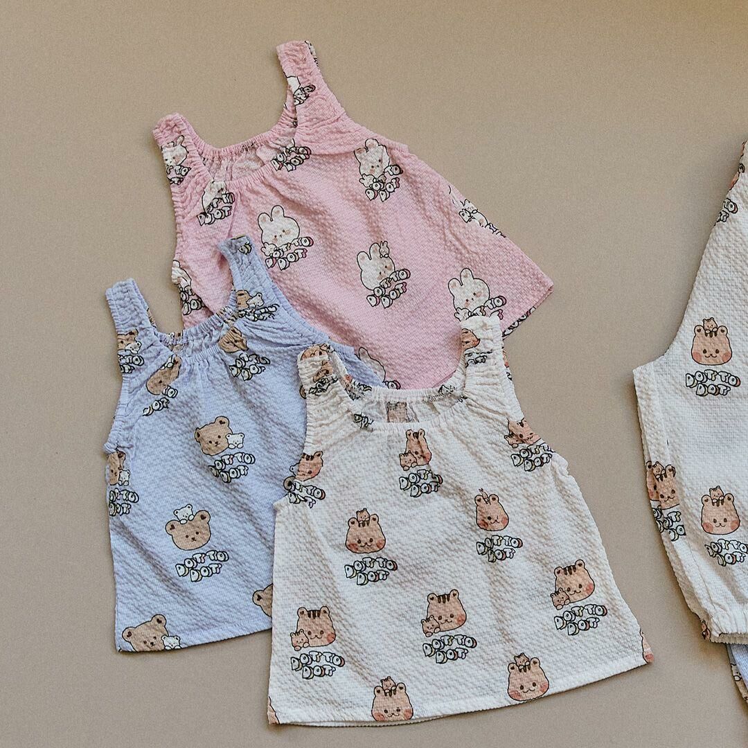 DOTtwins泡泡紗系列-無袖上衣