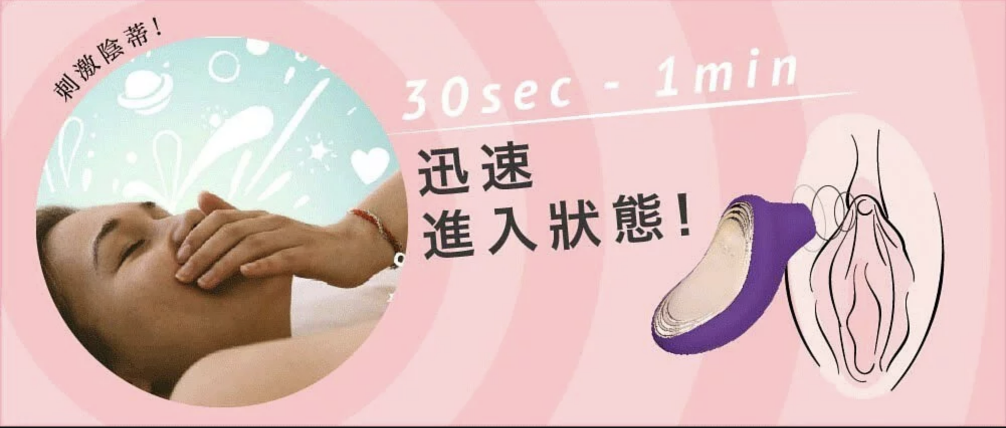 女生陰蒂吸啜玩具，能夠讓女生迅速進入高潮狀態，包皮太長女生也適用。