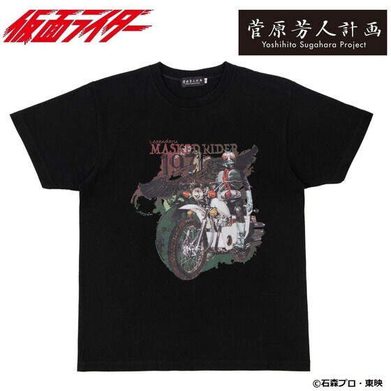 230953 Pbandai 預訂2025/7月 菅原芳人計画　仮面ライダー伝説Tシャツ