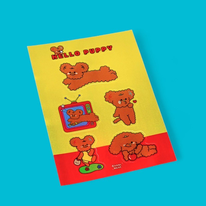 hello puppy貼紙｜波波冰狗室