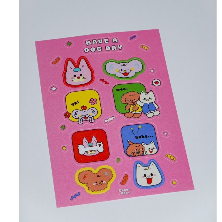 貓狗大集合 貼紙｜波波冰狗室