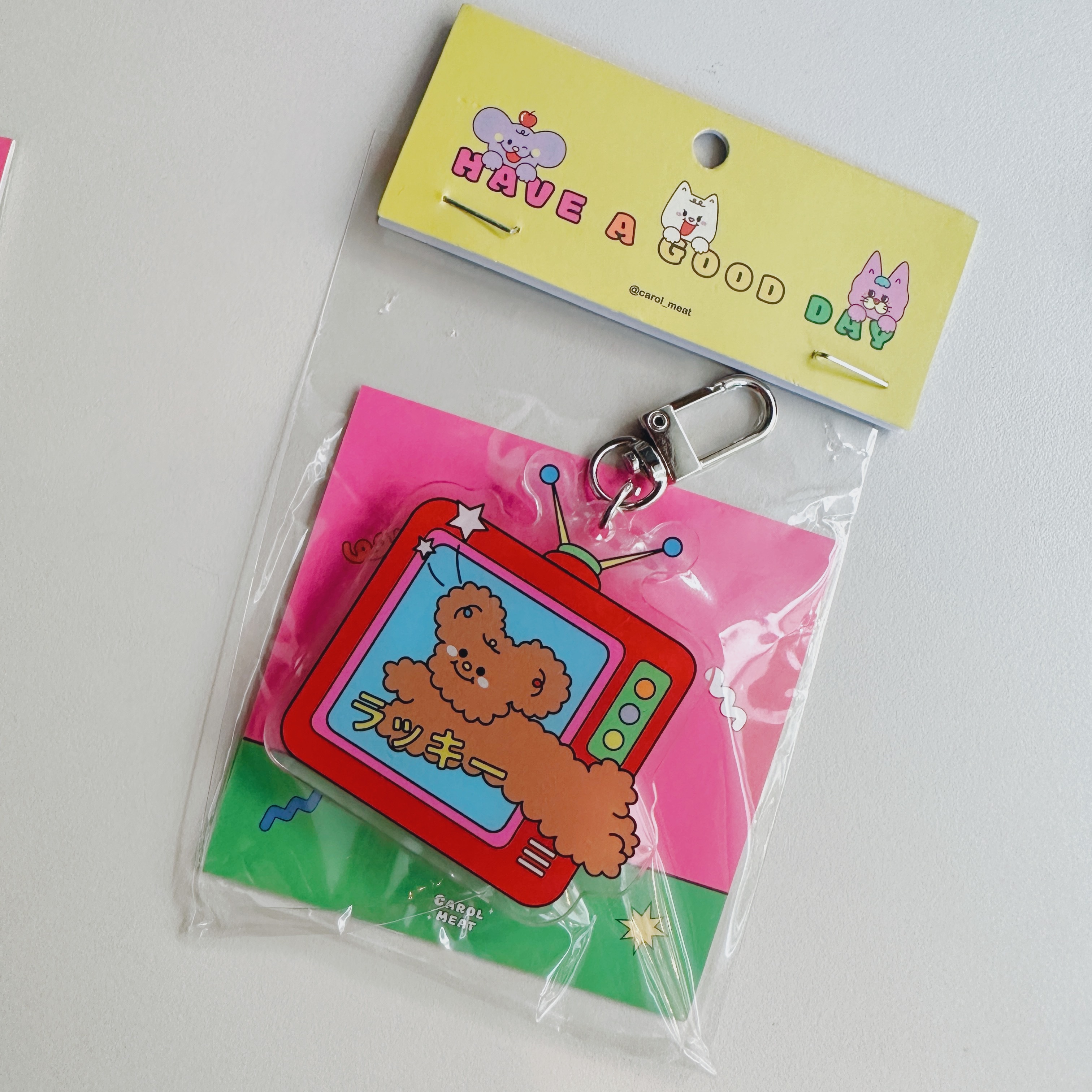 幸運puppy 壓克力鑰匙圈｜波波冰狗室