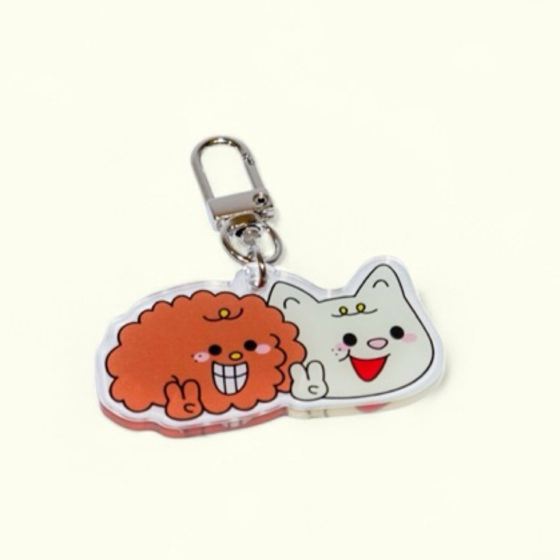 雙狗yaya 壓克力鑰匙圈｜波波冰狗室
