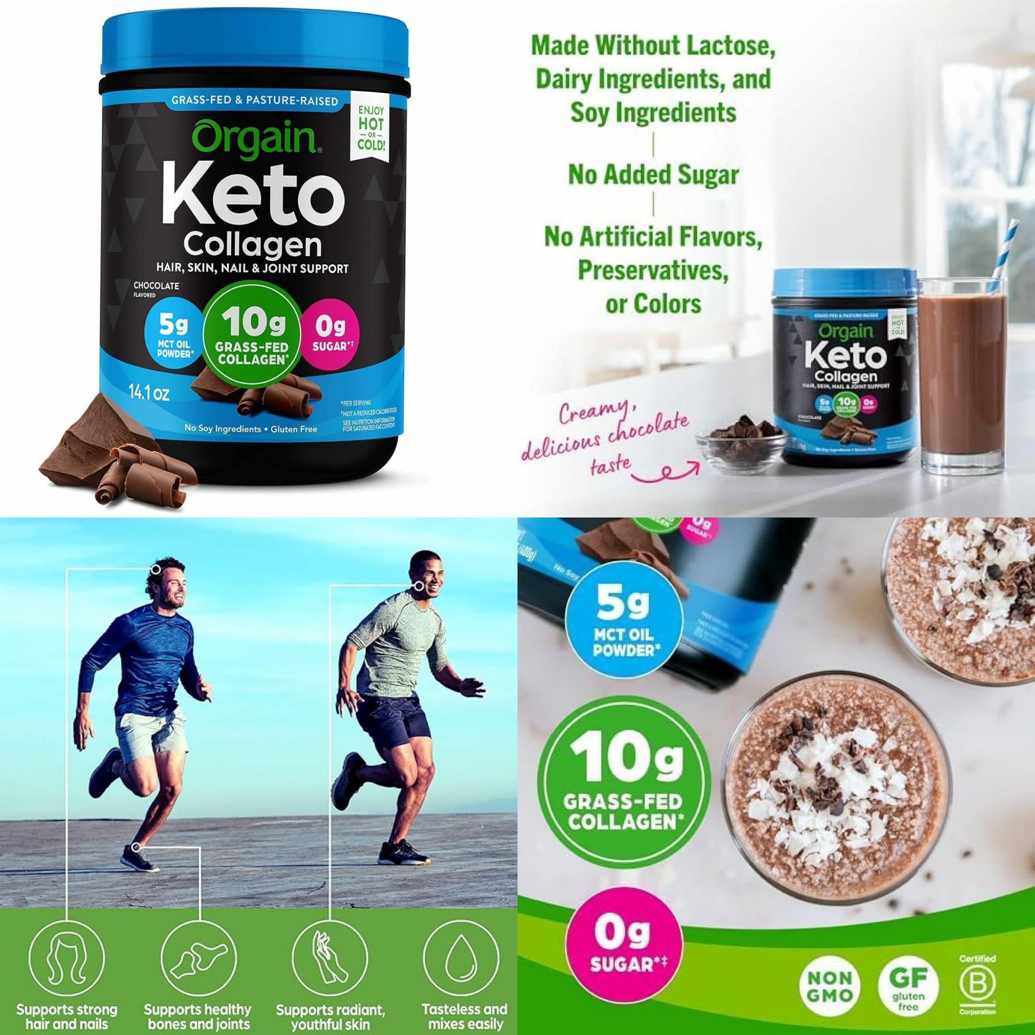 【現貨】Origain L051719 骨膠原(朱古力味) 400g (keto friendly)