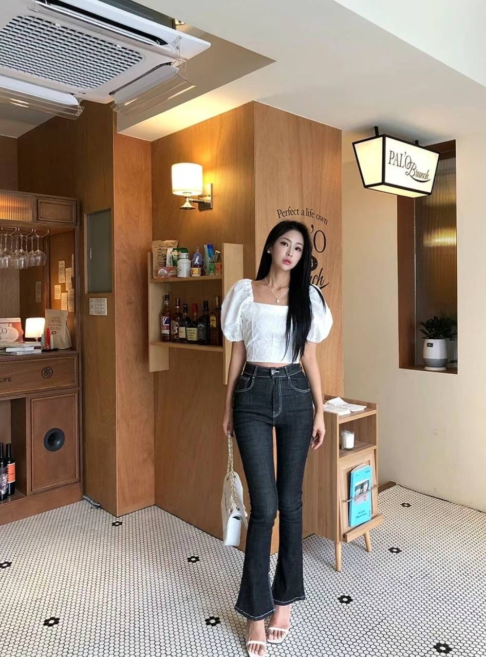 長腿喇叭牛仔褲｜現貨商品