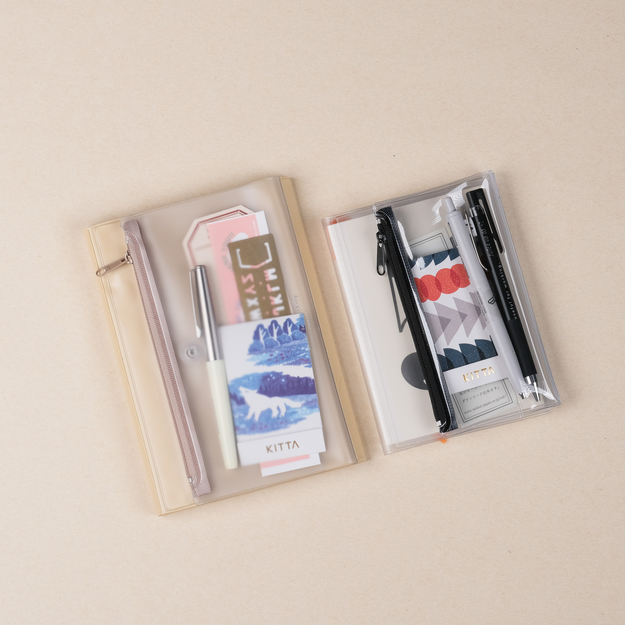 isshoni B6 PVC 附袋筆記本書套 / DAIGO / JAPAN