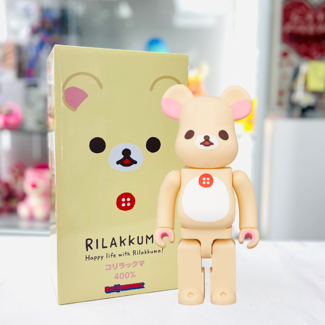 400%  Be@rbrick (Set of 3)Rilakkuma + Korilakkuma + Chiroikoguma