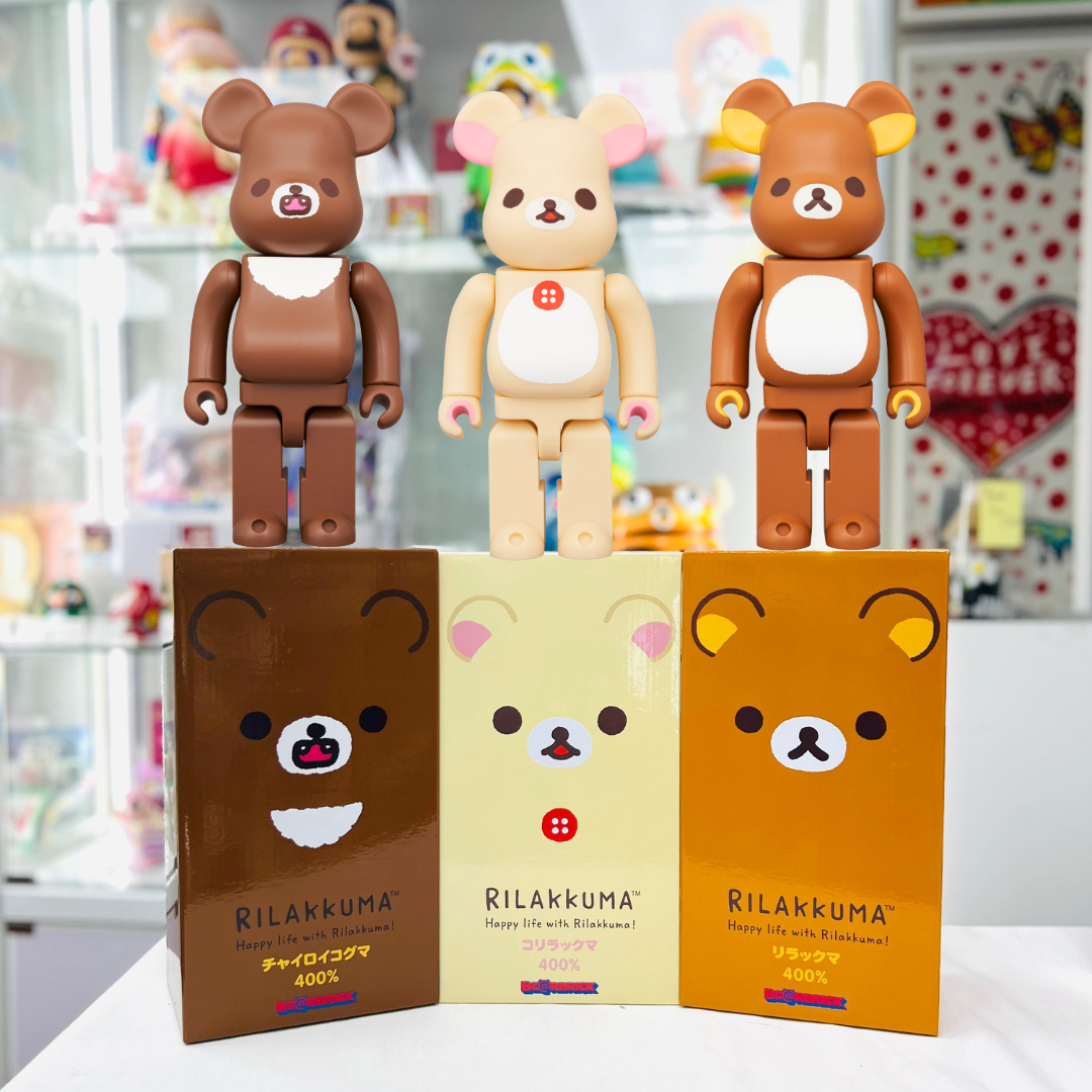 400% Be@rbrick (Set of 3)Rilakkuma + Korilakkuma + Chi