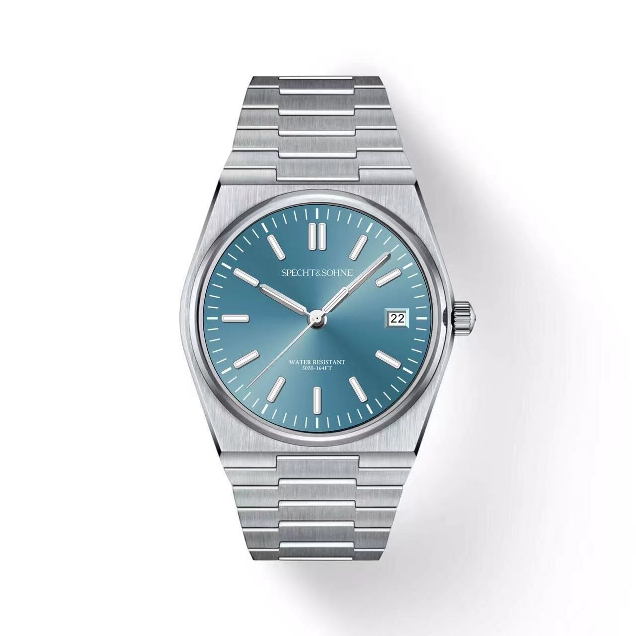 【SPECHT&SOHNE 施沛索恩】超級玩家系列 SP0003 酒桶型錶殼太陽紋炫光錶盤-.